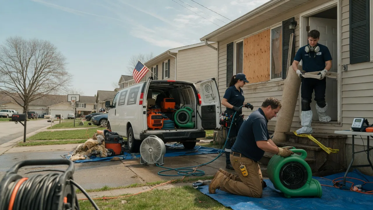 Water Damage Restoration in Bloomington, WI near me